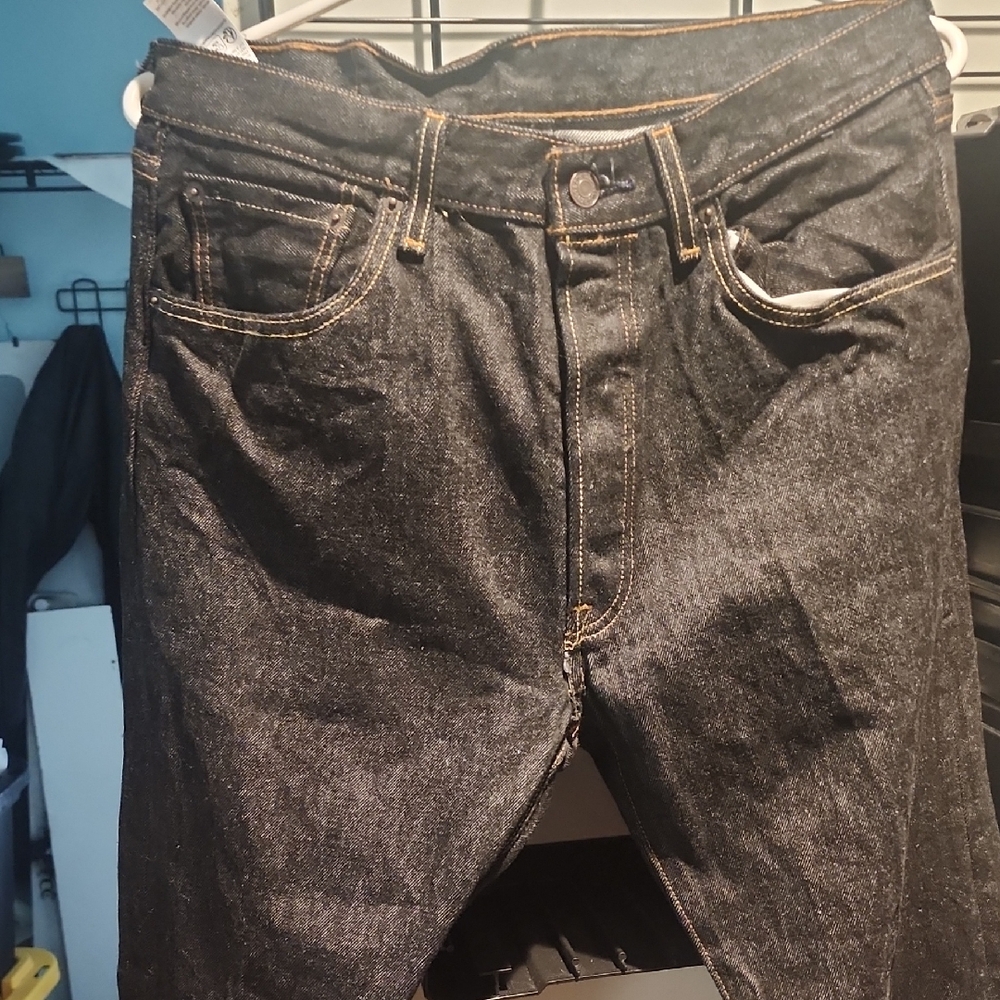 Levi's Dark Gray Straight Jeans